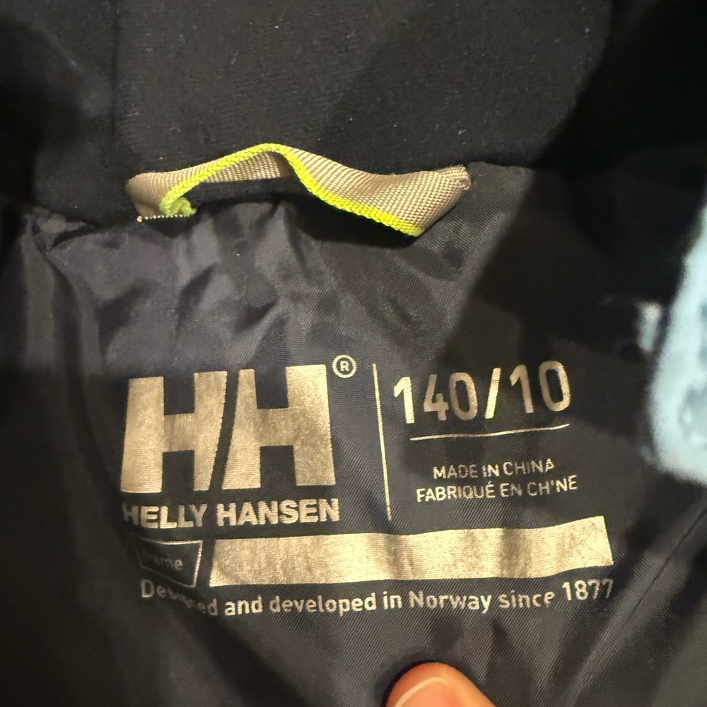 Helly Hansen Kids Ski Jacket – Size 10 / 140 – Navy & Blue